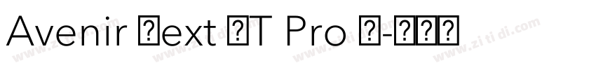 Avenir Next LT Pro D字体转换